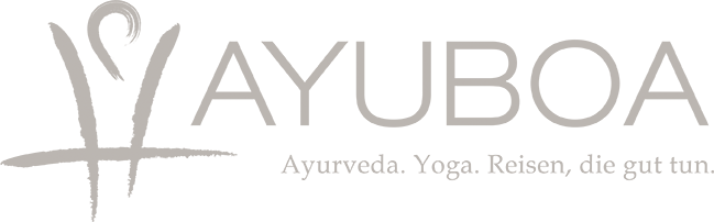 ayuboa ayurveda yoga reisen logo weiss