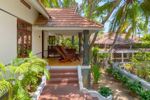 Bethsaida Hermitage Ayurveda Indien Ayuboa Gartenblick 6