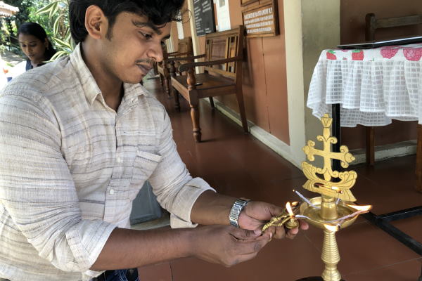 Ayurveda Indien Madukkakuzhy Kur Panchkarma Zeremonie 6