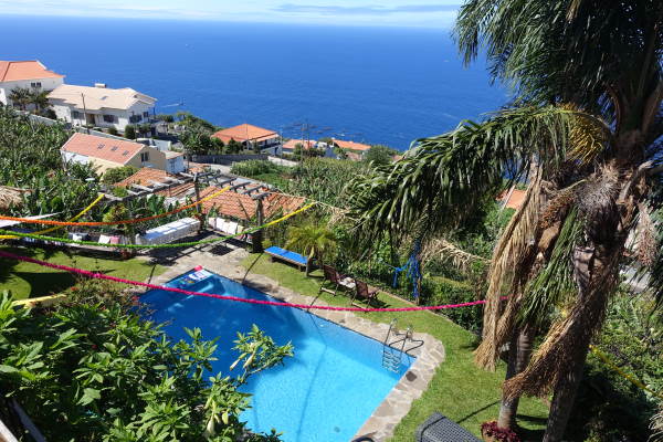 madeira Ferienhaus Finca Yoga Ayuboa Pool 4